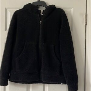 Fabletics Black hooded Sherpa